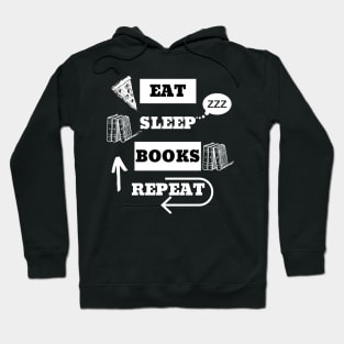 bookworm eat sleep books repeat Hoodie
